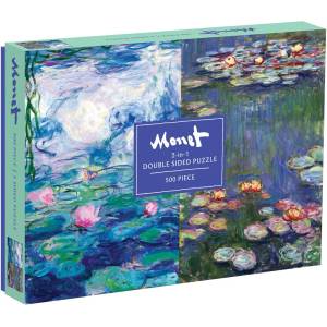 Galison - Puzzle Double-sided puzzle: Monet - 500 piese