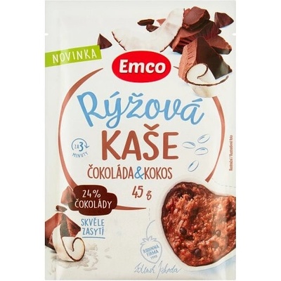 Emco Ryžová kaša čokoláda a kokos 45 g