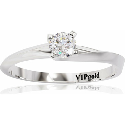 VIPgold Zásnubný prsteň s briliantmi z bieleho zlata R0563-58836