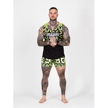 Cipo & Baxx pánsky plážový komplet CUK247 YELLOW Žltá