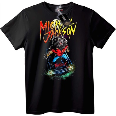 NOONEBRAND Тениска Michael Jackson Върколак - S, White