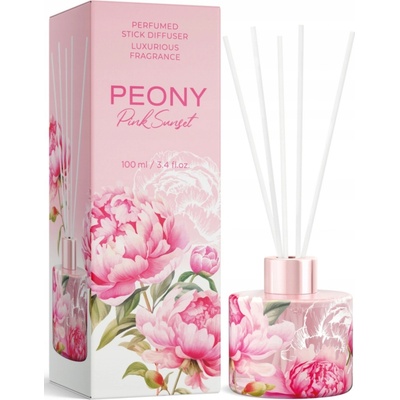 Bartek Candles Aróma difuzér s tyčinkami Peony 100 ml