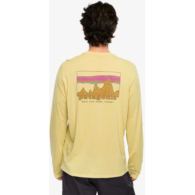mikina Patagonia L/S Cap Cool Daily Shirt 73 Skyline l.yellow/light l.yellow x-dye