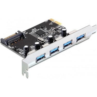 Delock PCI Express карта 4 x USB-A 3.0 с инсталационен диск