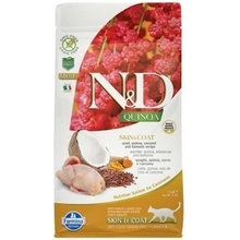 N&D GF Quinoa CAT Skin&Coat Quail & Coconut 300 g