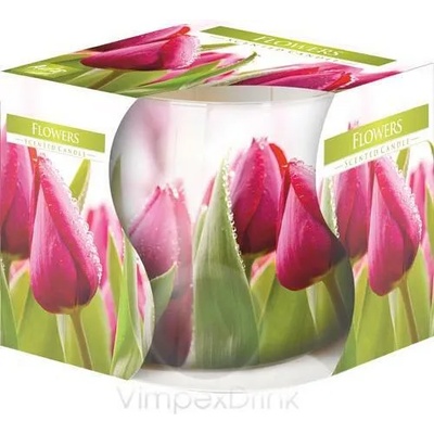 Ароматна свещ Bispol Aura - Цветя, 100 g (sn71s-07)