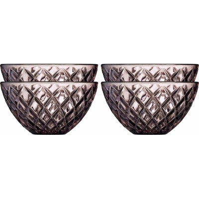 LyngbyGlas Servírovacie misky Sorrento ružové 12 cm 4 ks