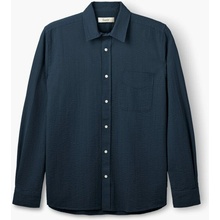 forét Maple Seersucker košel'a navy