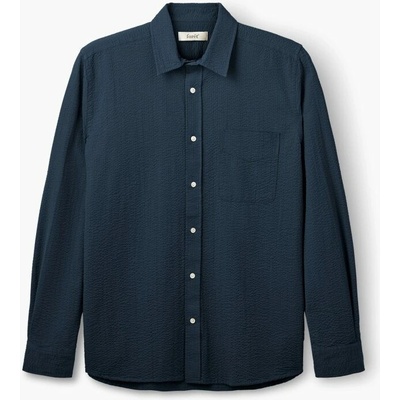 forét Maple Seersucker košel'a navy