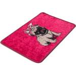 Foutastic Розов килим за баня 40x60 cm Pink Pug - Foutastic (359CHL1747)
