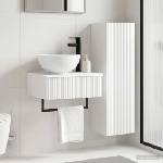 vidaXL Комплект мебели за баня 2 бр. Бял гланц 33 x 34, 5 x 100 см (3406097)