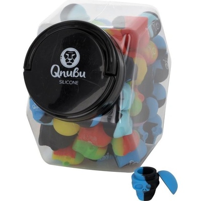 Qnubu Silicone Rosin Lebka 3 ml, silikonové pouzdro BOX 80 KS