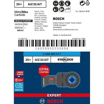 Bosch Ponorný pilový list Expert MetalMax AIZ 32 AIT 40 x 32 mm 2608900017