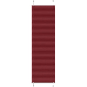vidaXL Плисирана щора, бордо червена, 60x200 см, ширина на плата 59, 4 см, полиестер (4015254)