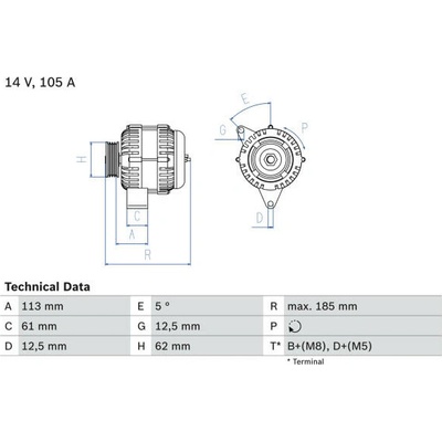 generátor BOSCH 0 986 048 791