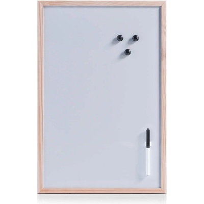Zeller Bílá magnetická tabule s fixem 40 x 60 cm