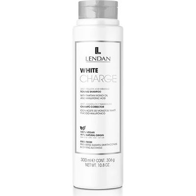 Lendan White Charge tónující šampón pro blond vlasy 300 ml