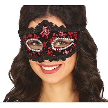 Image 1 of Fiestas Guirca Шал - черно-червен