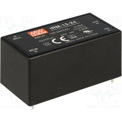 MEAN WELL IRM-15-24 Měnič: AC/DC; 15,12W; Uvst: 85÷264VAC,120÷370VDC; Uvýst: 24VDC