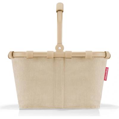 Reisenthel carrybag XS frame cord sand - Stable shopping basket with practical inner pocket - Elegant and water-repellent design - BN6053