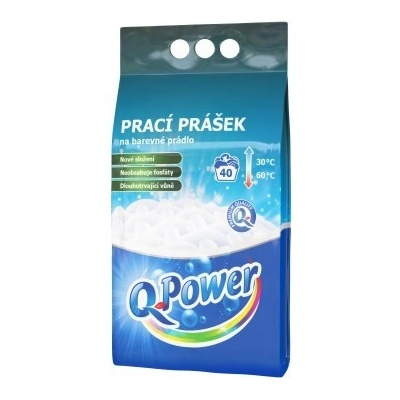 Q-Power Color Prací prášek na barevné prádlo 40 PD