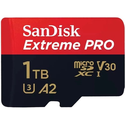 SanDisk Extreme Pro microSDXC 1TB C10/U3/A2/V30 (SDSQXCD-1TB-GN6MA)