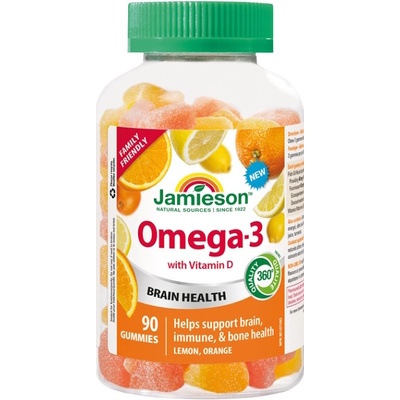 Jamieson Omega-3 Gummies 90 želatinových pastilek