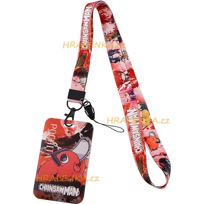 Šňůrka na krk 23099 s cedulkou Chainsaw Man Motorová pila