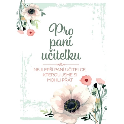 Přání pro učitelku – Zboží Dáma