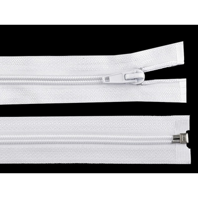 Prima-obchod Spirálový zip No 5 délka 90 cm bundový, barva 101 bílá