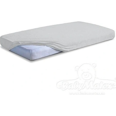 Baby Matex Prostěradlo bavlna s gumou popel 70x140