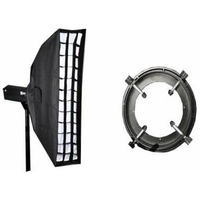 Elementrix SB2295TGR strip softbox s voštinou 22 x 95 cm s univerzálním držákem