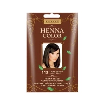 Venita Henna Color Powder Henna barvící pudr na vlasy 113 Light Brown 25 g