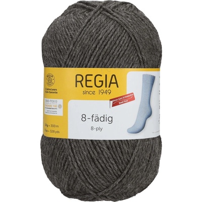Regia 8Ply Uni 44 středně šedý melír