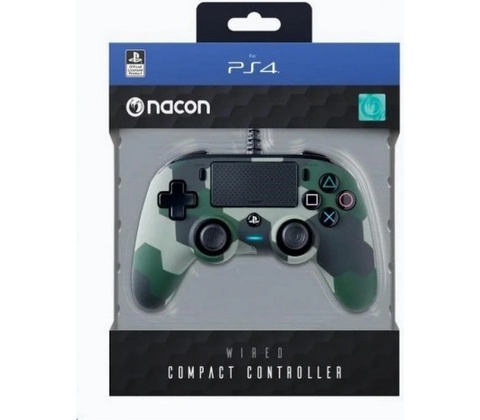 Nacon Wired Compact Controller PS4OFCPADCAMOGREEN