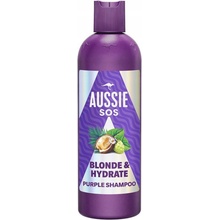 Aussie SOS Blonde Hydrate fialový tónovací šampón pre blond vlasy 300 ml