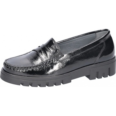 Josef Seibel Waldläufer 723502 143 H-Serena dámské kožené mokasíny černá lak