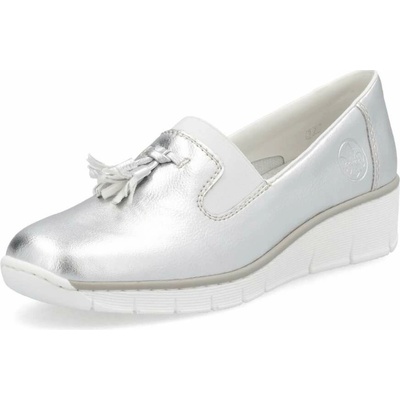 Rieker 53751-90 stříbrná