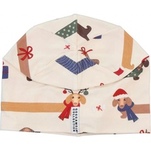 Detská bambusová fleecová čiapka Santa dogs Geggamoja