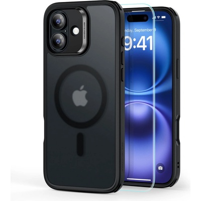 ESR Силиконов кейс с MagSafe за iPhone 16 от ESR Classic Hybrid Halolock - Frosted Black (4894240242988)