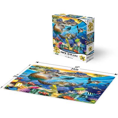 PRIME 3D Želví pláž 3D 48 dielov
