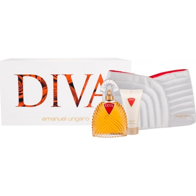 Emanuel Ungaro Diva Woman EDP 100 ml + telové mlieko 50 ml + kozmetická taška darčeková sada