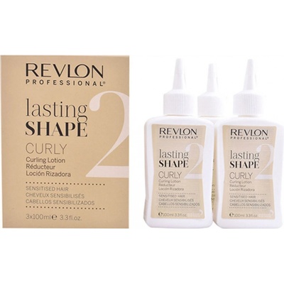 Revlon Lasting Shape Curly Curling Lotion, Pre podporu vĺn, 3x100 ml