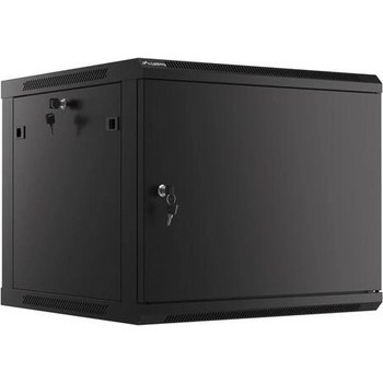 Lanberg Комуникационен шкаф, Lanberg rack cabinet 19" wall-mount 9U/600x600 for self-assembly with metal door black (flat pack) (WF01-6609-00B)
