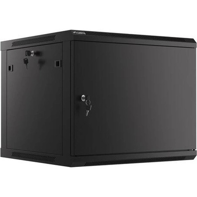 Lanberg Комуникационен шкаф, Lanberg rack cabinet 19" wall-mount 9U/600x600 for self-assembly with metal door black (flat pack) (WF01-6609-00B)