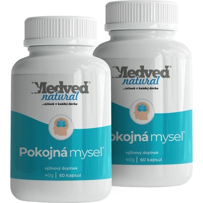Medveď Natural Pokojná myseľ 2 x 60 kapsúl