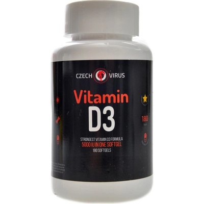 Czech Virus Vitamin D3 180 kapsúl
