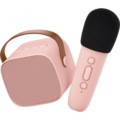 Lalarma Bluetooth Karaoke set Mikrofón a Reproduktor Rose