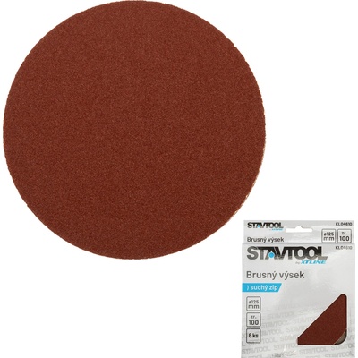 STAVTOOL brúsny rezač na suchý zips | 125 mm zrnitosť 60, 1ks/6ks
