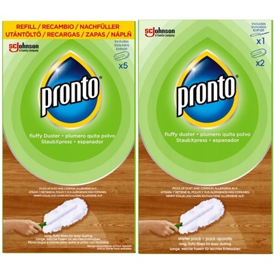 Pronto Duster prachovka na prach a zvířecí chlupy startovací sada + Náhradní Náplně Mix 2 ks